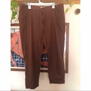 ASOS curve brown chino pants